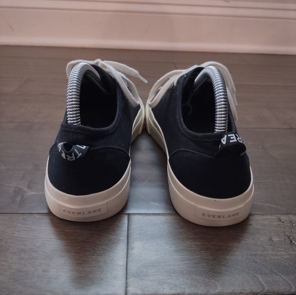 Everlane Tread The Forever Sneaker Black Canvas Lace Up - Picture 5 of 13